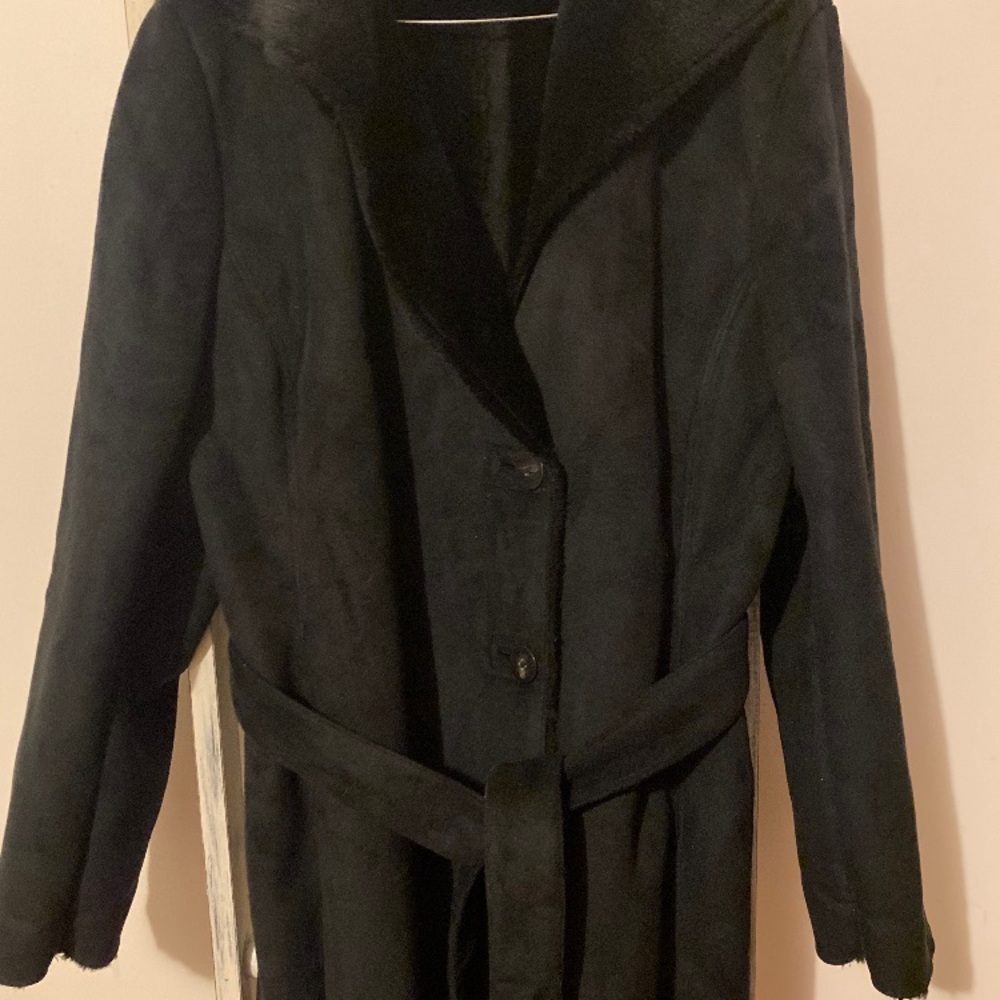 Women’s sz large Calvin Klein faux fur jacket